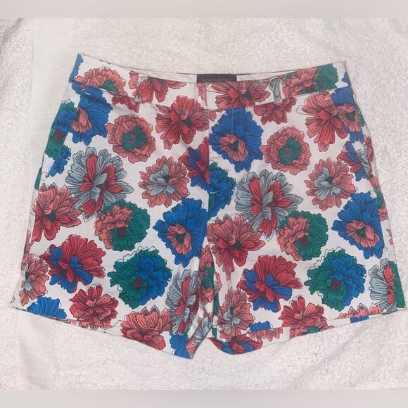 Banana Republic Women's Multi-color Floral Shorts Size 2. Waist is 15” - Picture 1 of 6